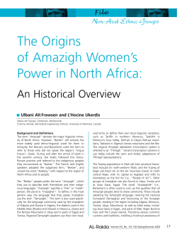 The Origins of Amazigh Women`s Power in North Africa: