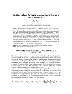 Testing galaxy formation scenarios with a new mass estimator