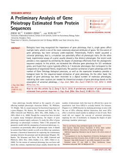 A preliminary analysis of gene pleiotropy estimated from