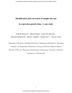 Identification and correction of sample mix
