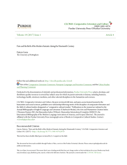 Paris and the Birth of the Modern Fantastic during - Purdue e-Pubs