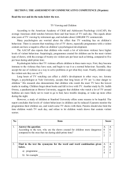 ASSESSMENT OF COMMUNICATIVE COMPETENCES (points)