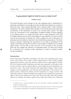 A guaranteed right to trial by jury at state level?