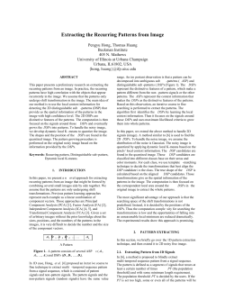 Extracting the Recurring Patterns from Image