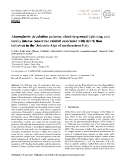Atmospheric circulation patterns, cloud-to-ground lightning