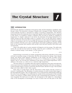 The Crystal Structure - New Age International