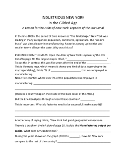 INDUSTRIOUS NEW YORK In the Gilded Age