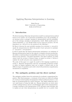Applying Bayesian Interpretation to Learning