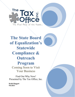 The Statewide Compliance and Outreach Program