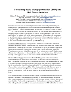 Combining Scalp Micropigmentation (SMP)