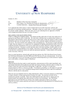 Curtailed Operations 2012.10. 23