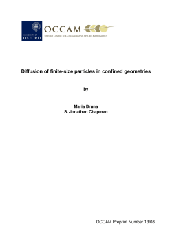 Diffusion of finite-size particles in confined geometries
