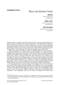 Mono Lake Northern Paiute