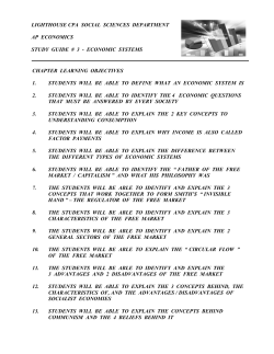 chapter # 3 economic systems