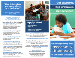 a brochure - Freedom and Citizenship
