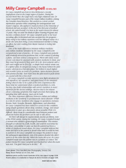 Milly Casey-Campbell CD MSc MD