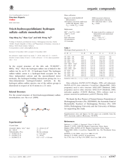 Tris(4-hydroxypyridinium) hydrogen sulfate