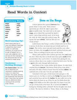 Read Words in Context