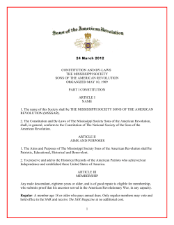 1 24 March 2012 CONSTITUTION AND BY
