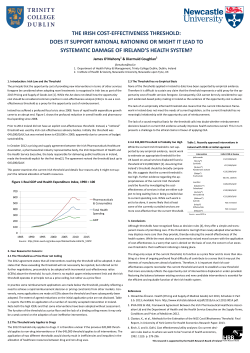 the irish cost-effectiveness threshold: does it support rational