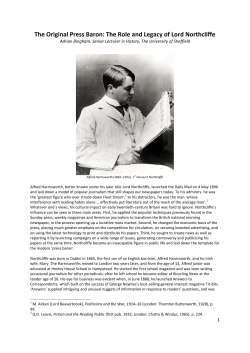 The Original Press Baron - gale.cengage.co.uk