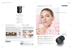 Di Series SP 24-70mm F/2.8 SP 24-70mmF/2.8 Di VC USD SP