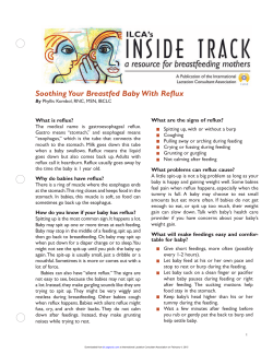 Soothing Your Breastfed Baby With Reflux