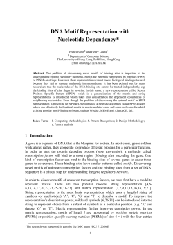 DNA Motif Representation with Nucleotide Dependency