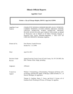 Nichols v. City of Chicago Heights