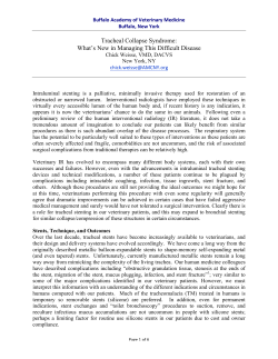 Tracheal Collapse - 2014 - BAVM - WEISSE