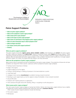 Pelvic Support Problems