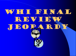 World Civilization I Final Review