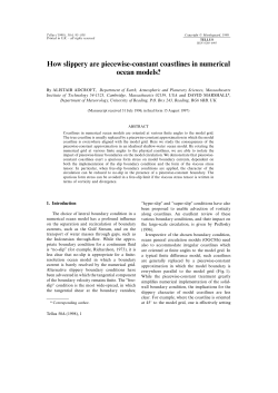 How slippery are piecewise-constant coastlines in numerical ocean