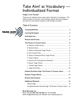 Take Aim! at Vocabulary - Individualized Format