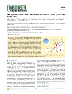 Atmospheric Short-Chain Chlorinated Paraffins in China, Japan, and