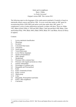 Kulin its neighbours