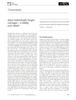 Myco-heterotroph-fungus marriages - is fidelity over