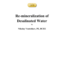 Re-mineralization of Desalinated Water