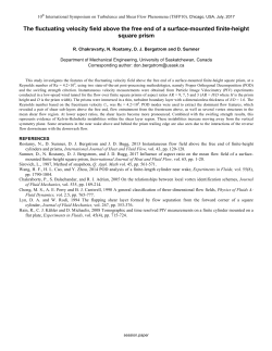 The fluctuating velocity field above the free end of a