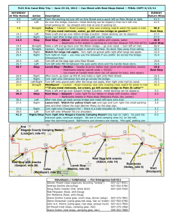 Start (Brockport) Rest Stop with snacks (Albion, mile 14) Restrooms