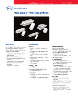 A85b - Membralox&reg; Filter Assemblies