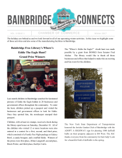 Bainbridge Free Library`s Where`s Eddie The Eagle Hunt? Grand