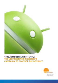 the next frontier in google`s campaign to control the internet