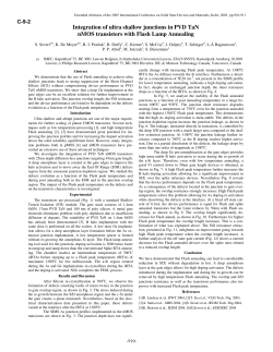Integration of ultra shallow junctions in PVD TaN nMOS transistors