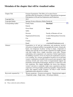 Metadata of the chapter that will be visualized online