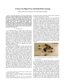 A Three-Toe Biped Foot with Hall-Effect Sensing