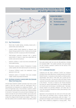 Cotswold Water Park LCA Chapter 5.1Dip Slope Limestone