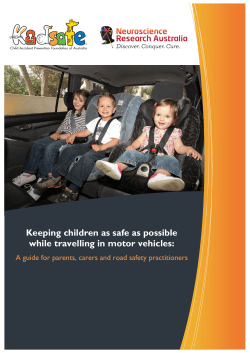 Keeping children as safe as possible while travelling in