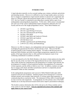 1 INTRODUCTION A legal education typically revolves