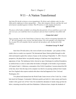 9/11&mdash;A Nation Transformed